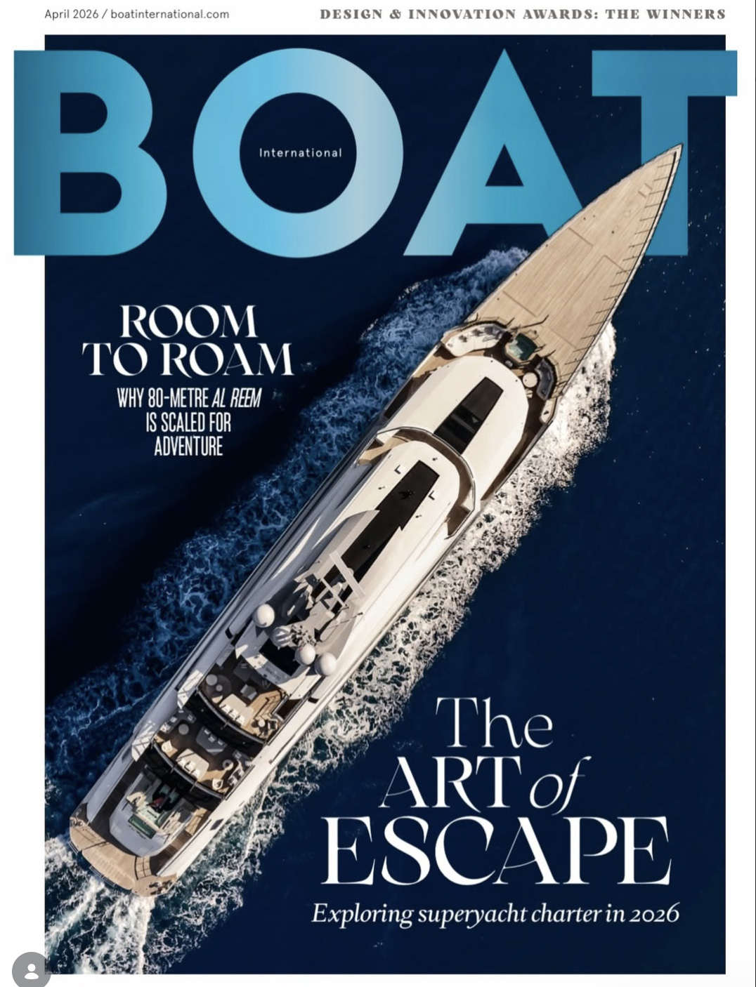 Editorial yacht imagery celebrating the Al Reem